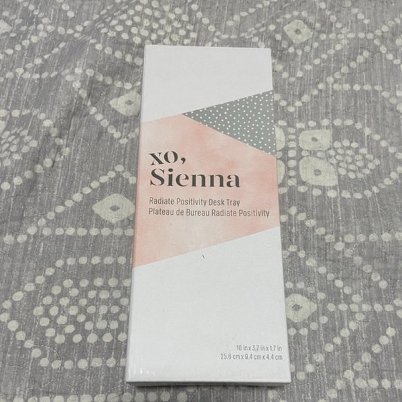 XO Sienna Desk Tray "Radiate Positivity" - Picture 2 of 5